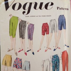 Vogue Pattern for Women's Shorts